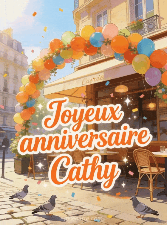 Joyeux anniversaire Cathy - Joyeux anniversaire cathy gif anime