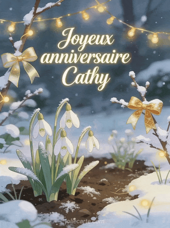 Joyeux anniversaire Cathy - Carte joyeux anniversaire cathy gratuite