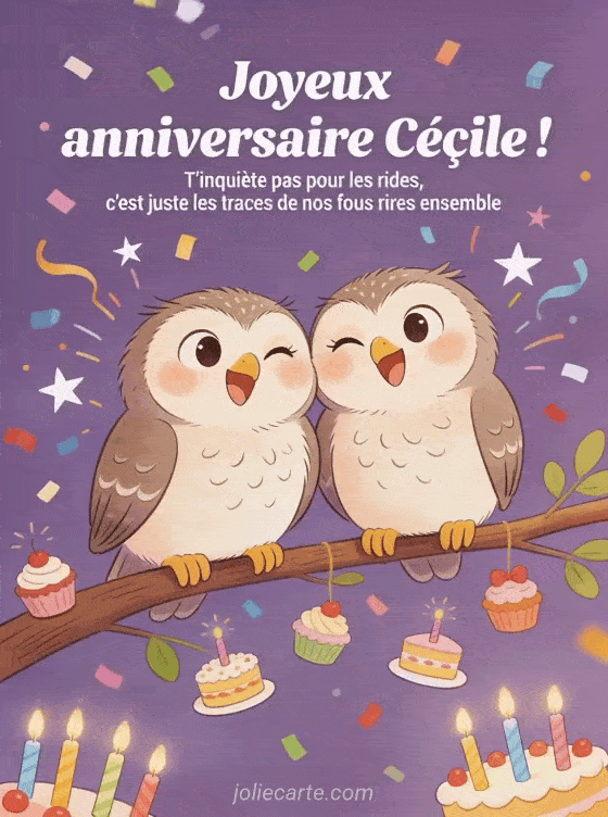 Joyeux anniversaire Cécile - Joyeux anniversaire cecile rigolo