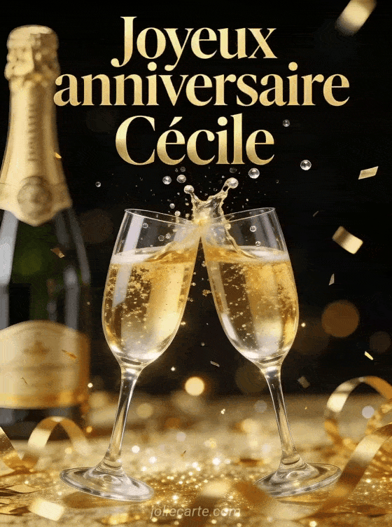 Joyeux anniversaire Cécile - Joyeux anniversaire cecile champagne