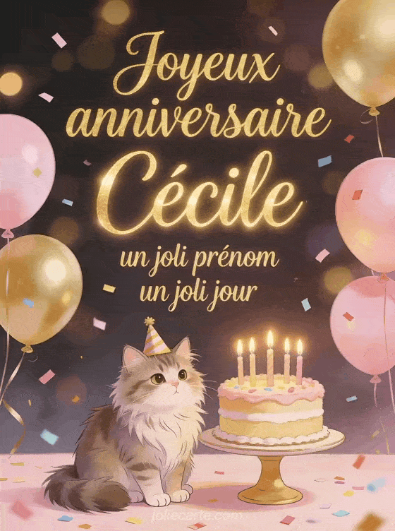 Joyeux anniversaire Cécile - Joyeux anniversaire cecile image