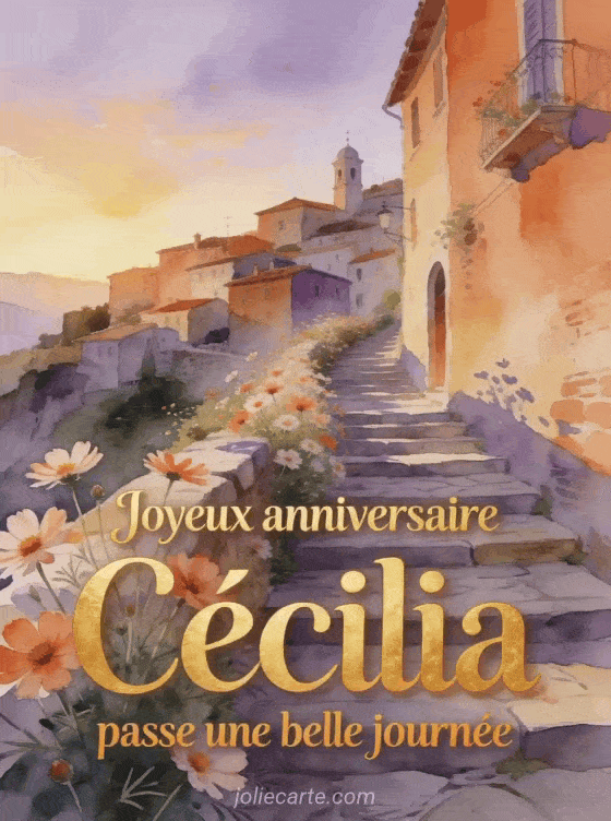 Joyeux anniversaire Cécilia - Joyeux anniversaire cecilia bisous