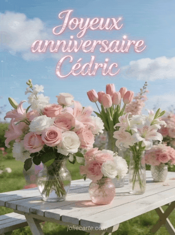 Joyeux anniversaire Cedric - Cedric fleurs