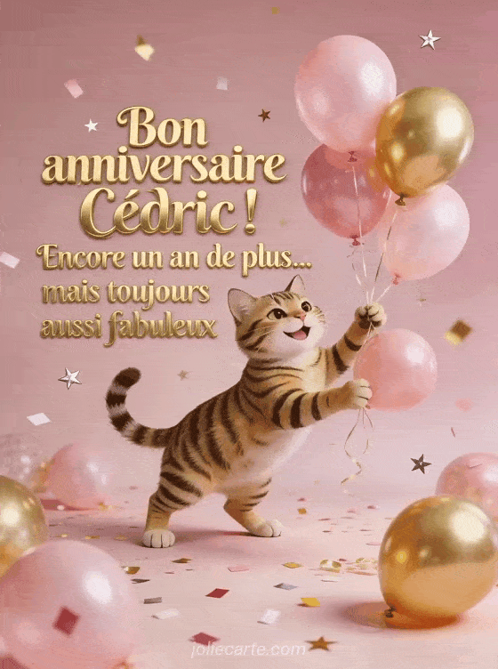 Joyeux anniversaire Cedric - Bon anniversaire cedric