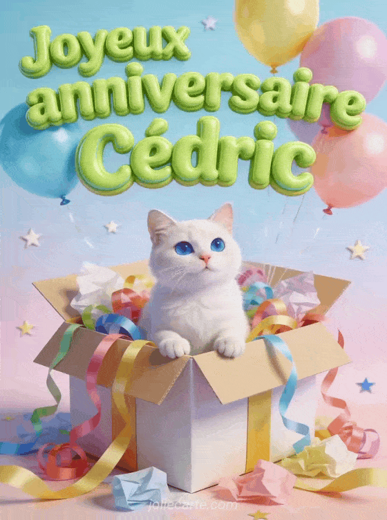 Joyeux anniversaire Cédric - Joyeux anniversaire cedric gif