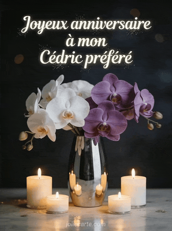 Joyeux anniversaire Cédric - Carte joyeux anniversaire cedric gratuite