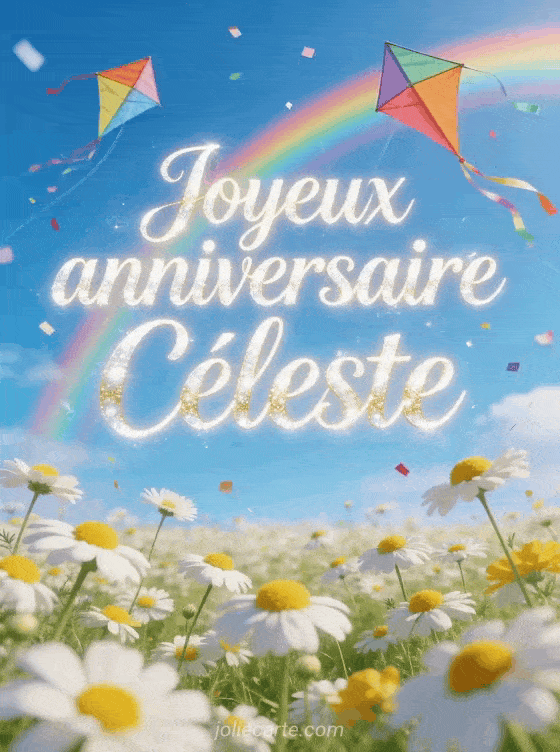 Joyeux anniversaire Céleste - Joyeux anniversaire celeste gif