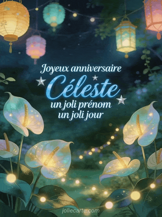 Joyeux anniversaire Céleste - Joyeux anniversaire celeste gif anime