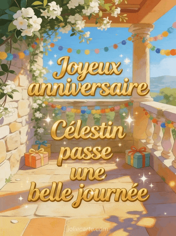 Joyeux anniversaire Célestin - Joyeux anniversaire celestin bisous