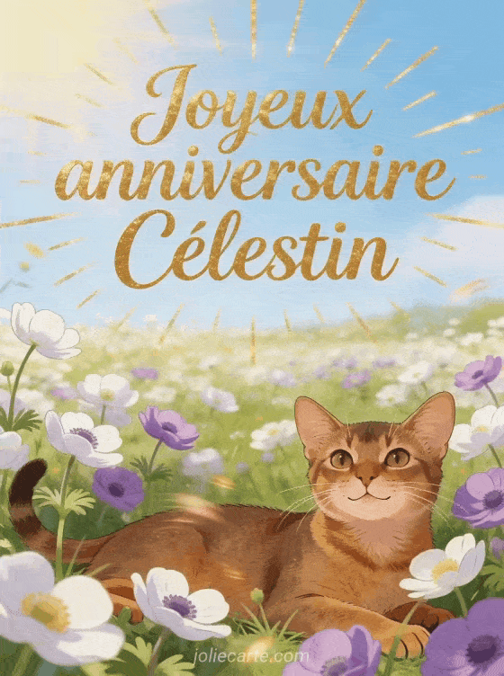 Joyeux anniversaire Célestin - Joyeux anniversaire celestin fleurs