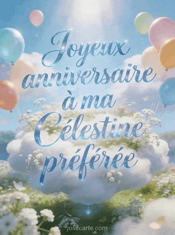 Joyeux anniversaire Célestine - Joyeux anniversaire celestine gif anime