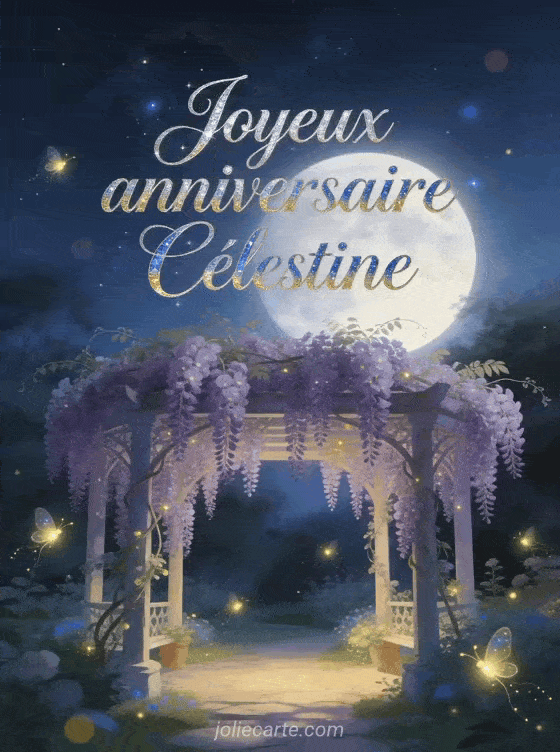 Joyeux anniversaire Célestine - Carte joyeux anniversaire celestine