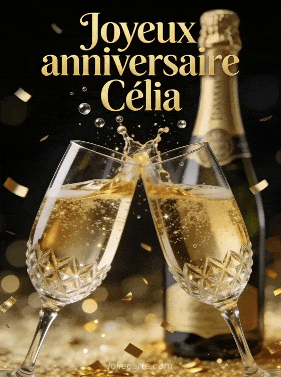 Joyeux anniversaire Célia - Joyeux anniversaire celia champagne