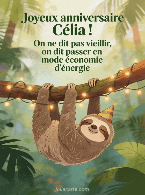 Joyeux anniversaire Celia - Celia humour