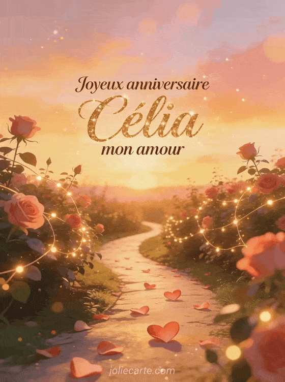Joyeux anniversaire Célia - Joyeux anniversaire celia mon amour