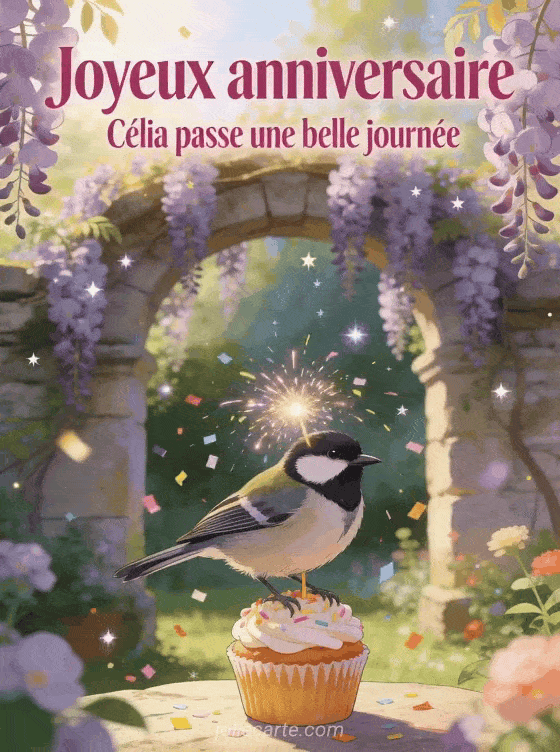 Joyeux anniversaire Célia - Jolie carte joyeux anniversaire celia