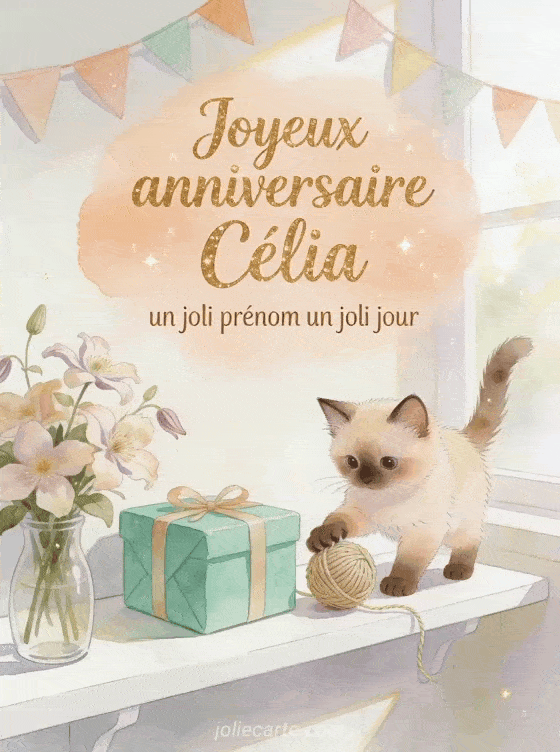 Joyeux anniversaire Célia - Joyeux anniversaire celia ma fille