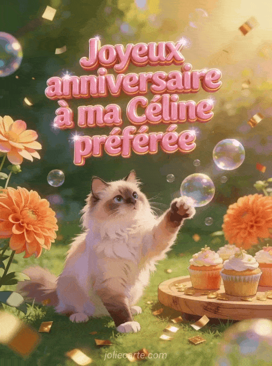 Joyeux anniversaire Céline - Joyeux anniversaire celine gif