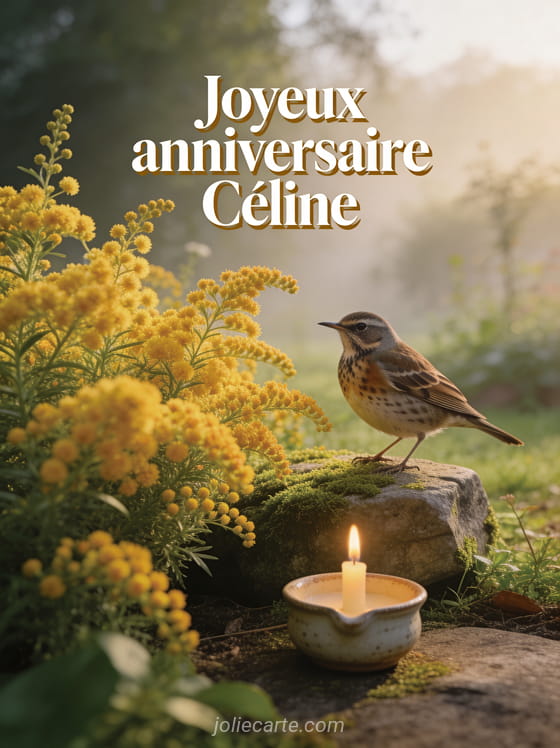Carte Joyeux Anniversaire C line Gratuite JolieCarte