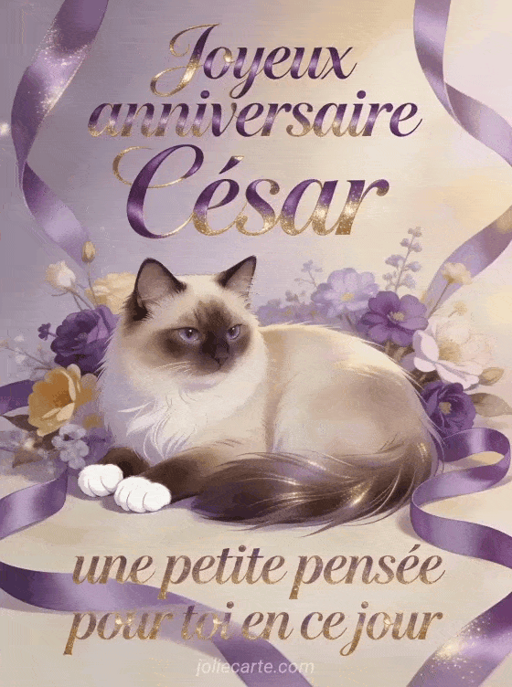 Joyeux anniversaire César - Joyeux anniversaire cesar bisous