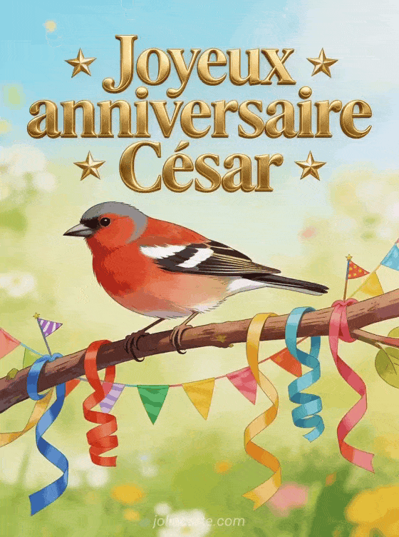 Joyeux anniversaire César - Joyeux anniversaire cesar gif