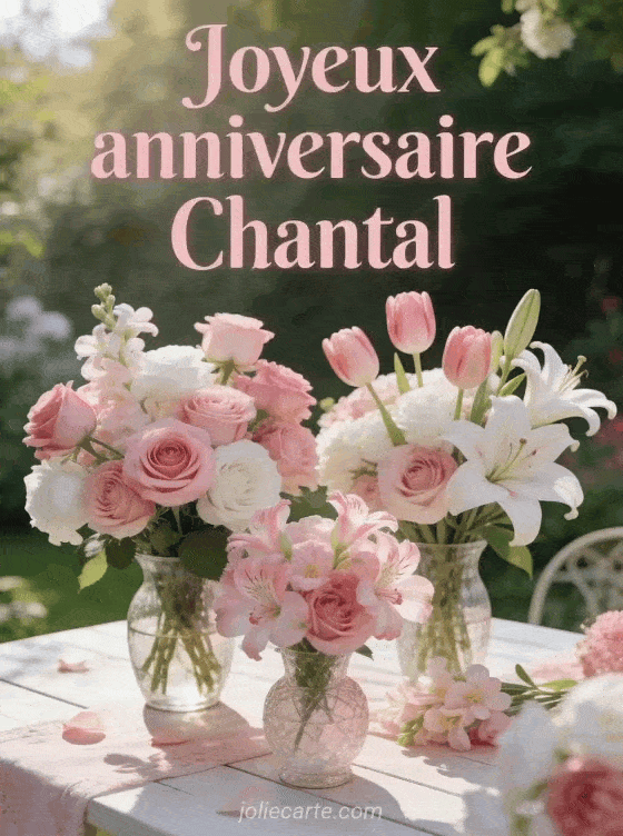 Joyeux anniversaire Chantal - Joyeux anniversaire chantal fleurs