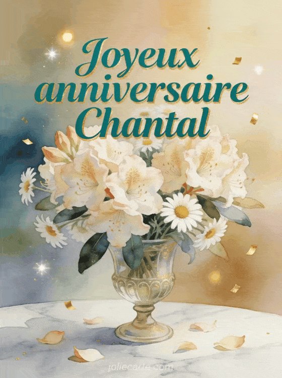 Joyeux anniversaire Chantal - Joyeux anniversaire chantal fleurs