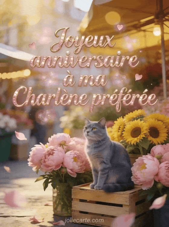 Joyeux anniversaire Charlène - Carte joyeux anniversaire charlene