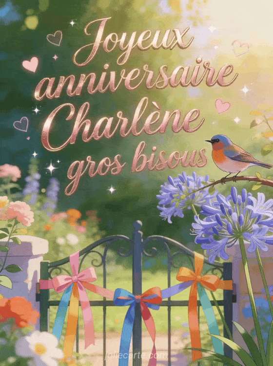 Joyeux anniversaire Charlène - Joyeux anniversaire charlene gros bisous