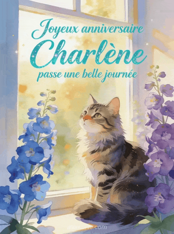 Joyeux anniversaire Charlène - Joyeux anniversaire charlene gif anime