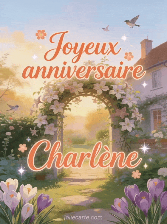 Joyeux anniversaire Charlène - Joyeux anniversaire charlene fleurs
