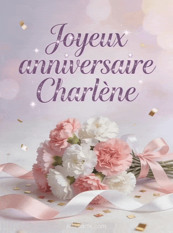 Joyeux anniversaire Charlène - Carte joyeux anniversaire charlene gratuite