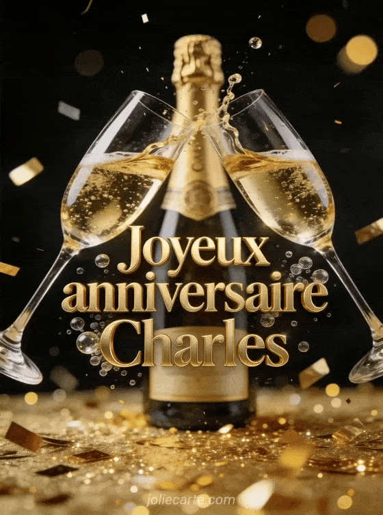 Joyeux anniversaire Charles - Joyeux anniversaire charles champagne