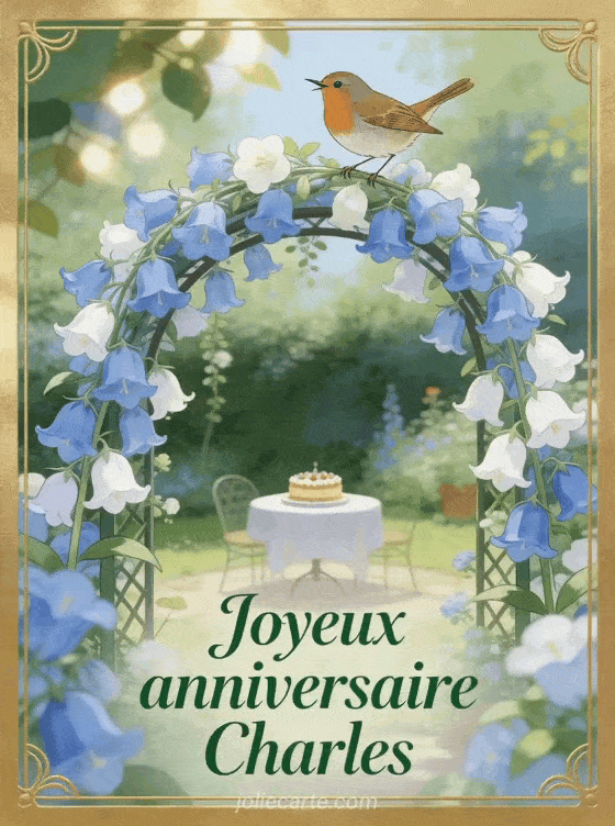 Joyeux anniversaire Charles - Carte joyeux anniversaire charles