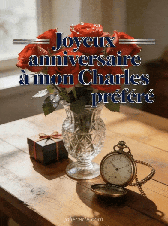 Joyeux anniversaire Charles - Carte joyeux anniversaire charles gratuite