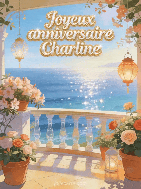 Joyeux anniversaire Charline - Carte joyeux anniversaire charline