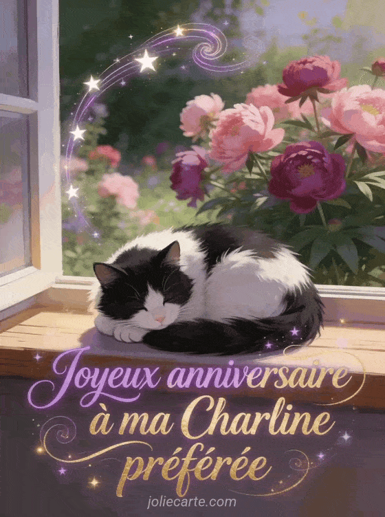 Joyeux anniversaire Charline - Joyeux anniversaire charline gif anime