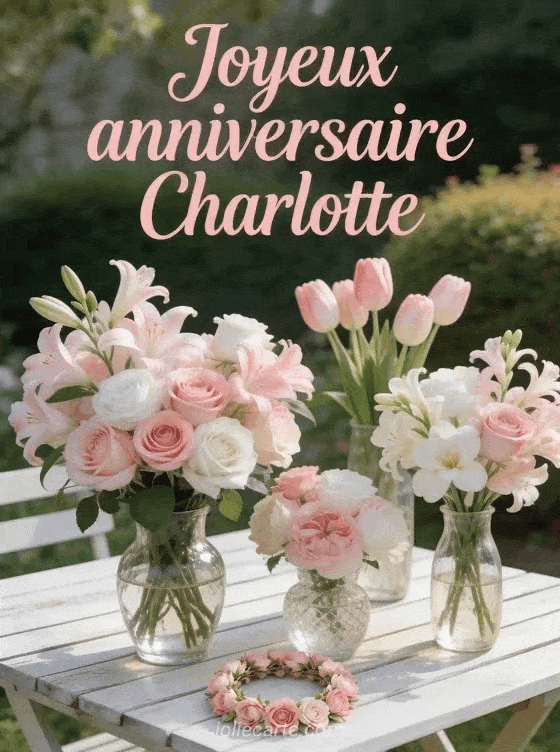 Joyeux anniversaire Charlotte - Charlotte fleurs