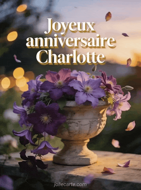 Joyeux anniversaire Charlotte - Joyeux anniversaire charlotte fleurs