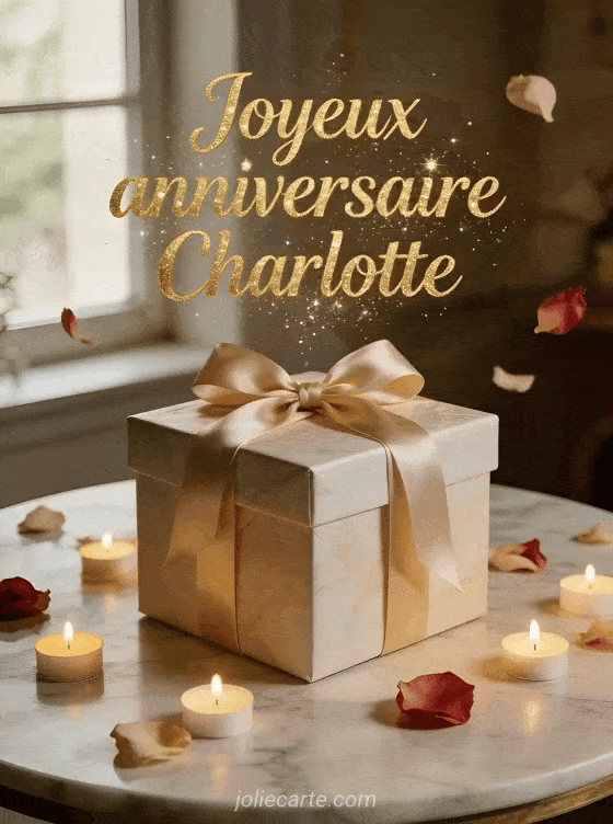 Joyeux anniversaire Charlotte - Carte joyeux anniversaire charlotte gratuite