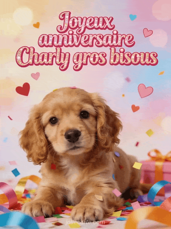 Joyeux anniversaire Charly - Joyeux anniversaire charly gros bisous