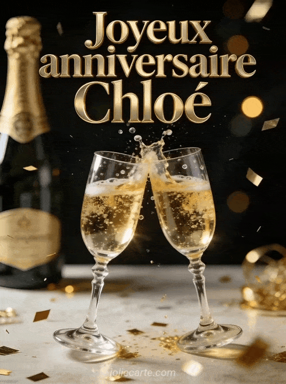 Joyeux anniversaire Chloé - Joyeux anniversaire chloe champagne