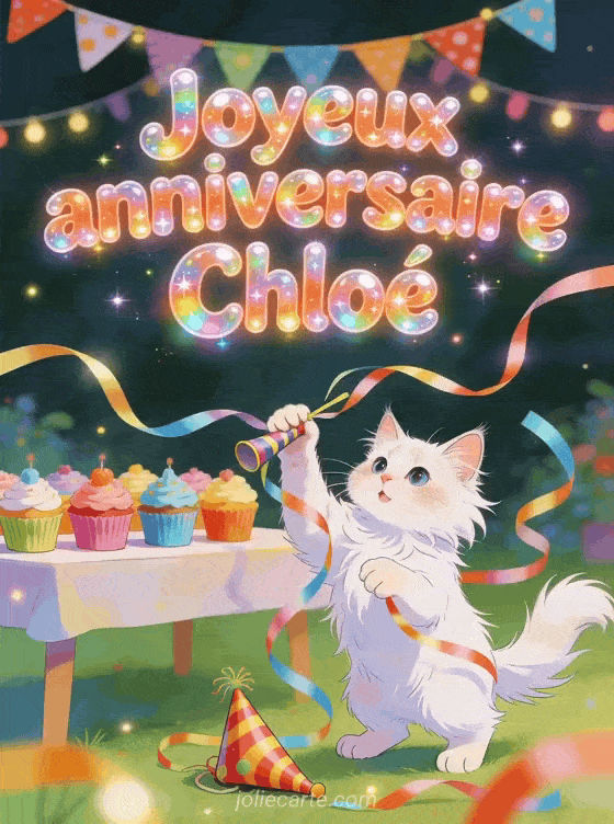 Joyeux anniversaire Chloé - Joyeux anniversaire chloe gif