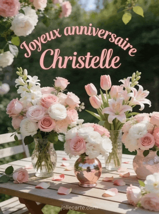 Joyeux anniversaire Christelle - Joyeux anniversaire christelle fleurs