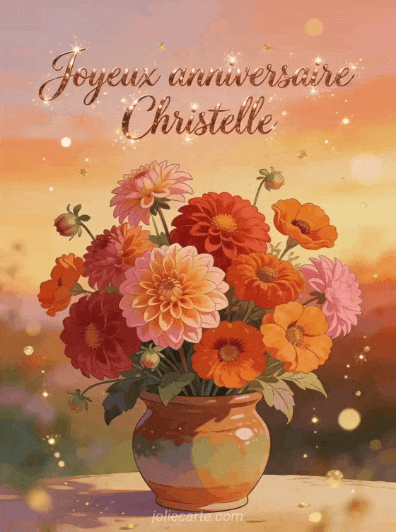 Joyeux anniversaire Christelle - Joyeux anniversaire christelle fleurs