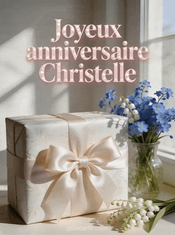 Joyeux anniversaire Christelle - Carte joyeux anniversaire christelle gratuite