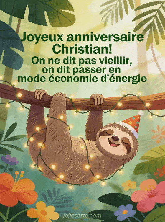 Joyeux anniversaire Christian - Christian humour