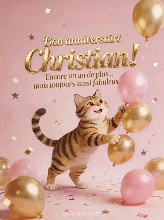 Joyeux anniversaire Christian - Bon anniversaire christian