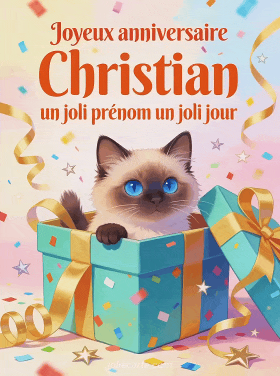 Joyeux anniversaire Christian - Joyeux anniversaire christian gif