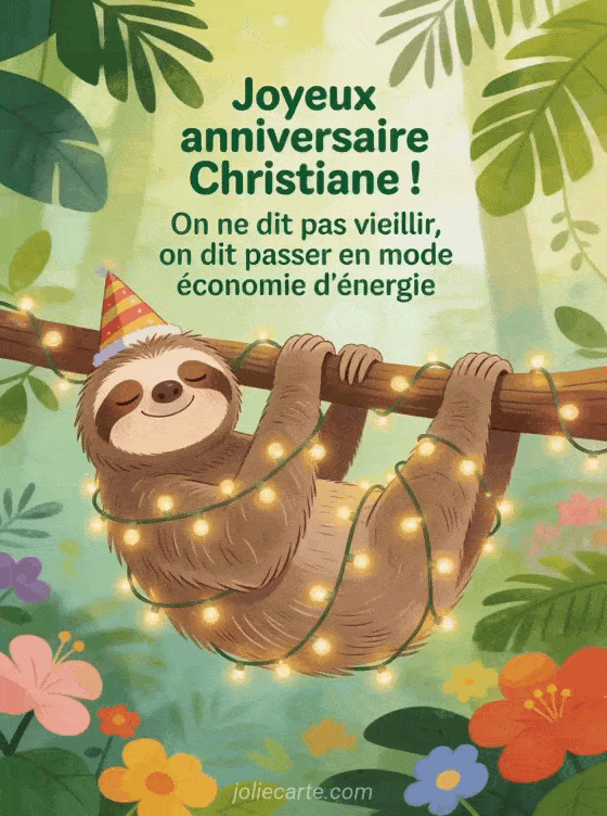 Joyeux anniversaire Christiane - Christiane humour